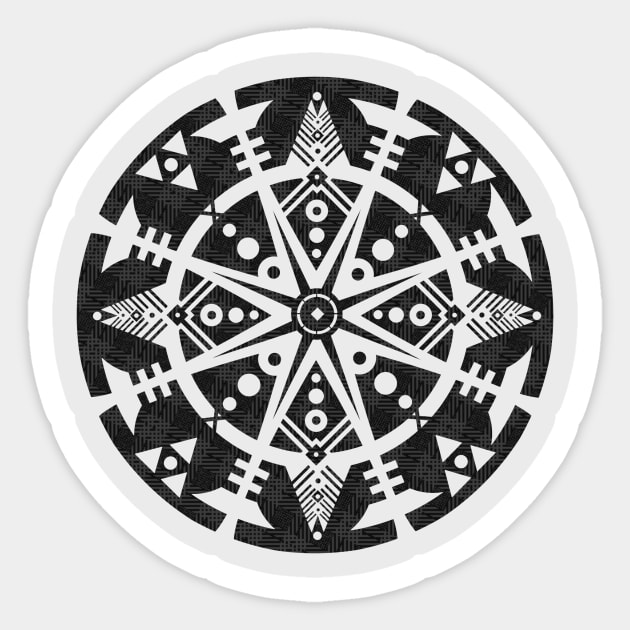 Tribal Mandala Sticker by MellowGroove